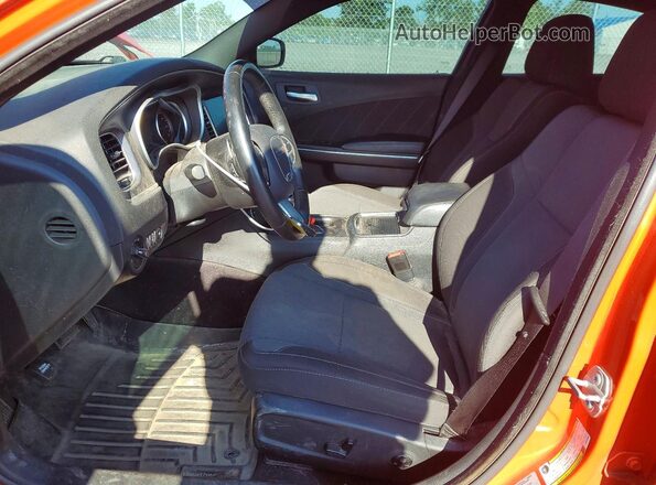2C3CDXJG0GH341656 2016 DODGE CHARGER Orange Vista interior delantera