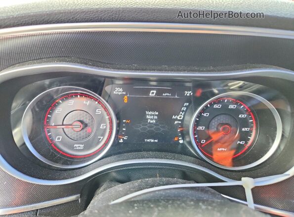 2C3CDXJG0JH190003 2018 DODGE CHARGER Gray Widok zestawu wskaźników