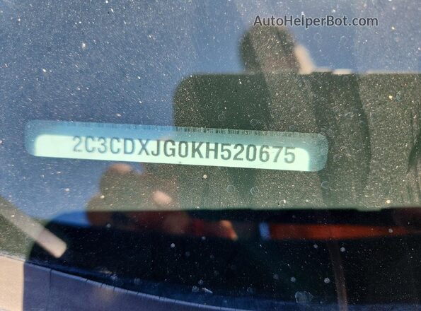 2C3CDXJG0KH520675 2019 DODGE CHARGER Gray VIN կոդի պիտակի տեսք
