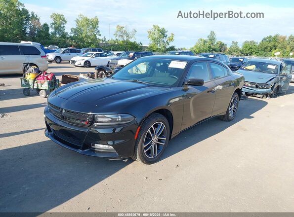 2C3CDXJG0KH678966 2019 DODGE CHARGER Black Передня ліва чверть