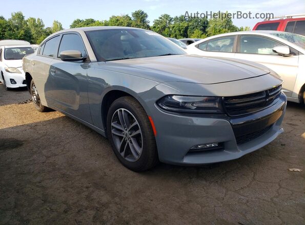 2C3CDXJG0KH693404 2019 DODGE CHARGER Серый Передняя правая четверть