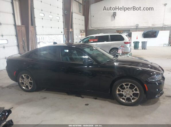 2C3CDXJG1GH123287 2016 DODGE CHARGER Black Widok wnętrza z tyłu