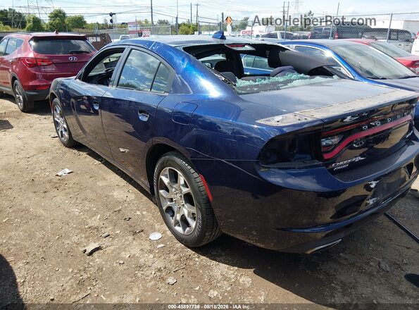2C3CDXJG1GH130210 2016 DODGE CHARGER Blue Trasero izquierdo