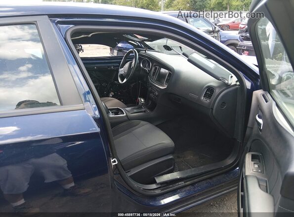 2C3CDXJG1GH130210 2016 DODGE CHARGER Blue Vista interior delantera