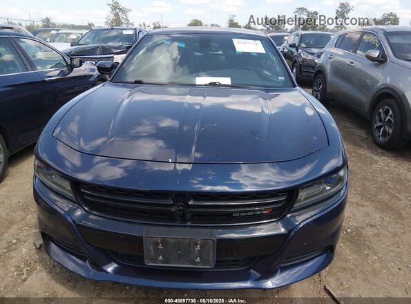 2C3CDXJG1GH130210 2016 DODGE CHARGER Blue Vista interior trasera