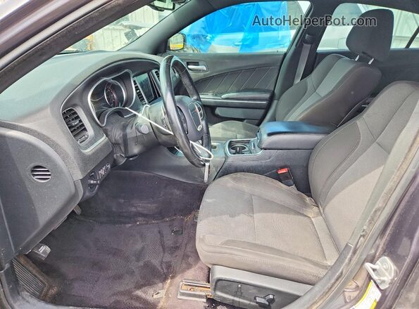 2C3CDXJG1HH614301 2017 DODGE CHARGER Gray წინა სალონის ხედი