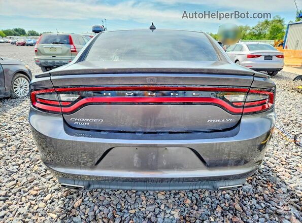 2C3CDXJG1HH614301 2017 DODGE CHARGER Gray უკანა ხედი