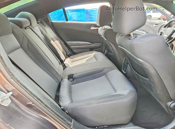 2C3CDXJG1HH614301 2017 DODGE CHARGER Gray უკანა სავარძლების ხედი