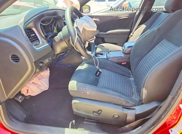 2C3CDXJG1JH337784 2018 DODGE CHARGER Red Front interior view