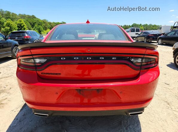 2C3CDXJG1JH337784 2018 DODGE CHARGER Red Rear view