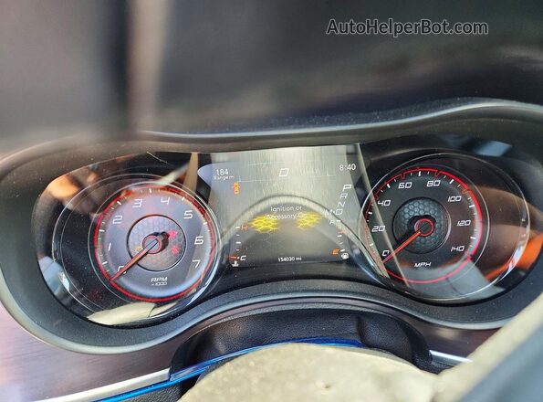2C3CDXJG1JH337784 2018 DODGE CHARGER Red Instrument cluster view