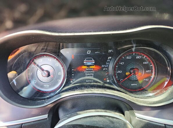 2C3CDXJG1KH743405 2019 DODGE CHARGER Red Vista del cuadro de instrumentos