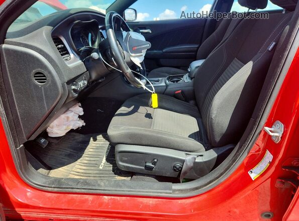 2C3CDXJG1KH743405 2019 DODGE CHARGER Red Vista interior delantera