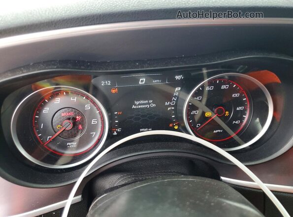 2C3CDXJG1NH198729 2022 DODGE CHARGER White Vista del cuadro de instrumentos