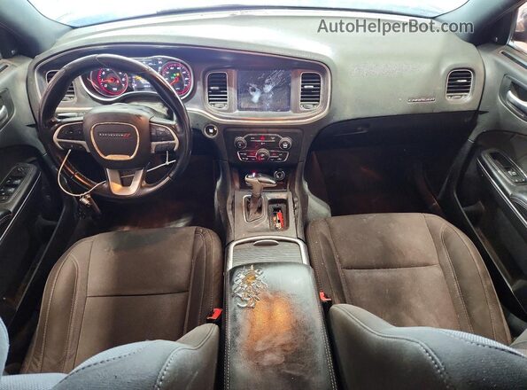 2C3CDXJG2HH660879 2017 DODGE CHARGER Black წინა პანელის ხედი