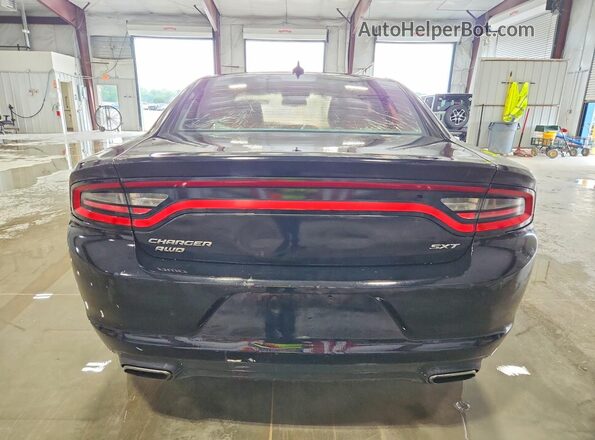 2C3CDXJG2HH660879 2017 DODGE CHARGER Black უკანა ხედი