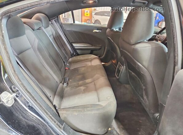 2C3CDXJG2HH660879 2017 DODGE CHARGER Black უკანა სავარძლების ხედი