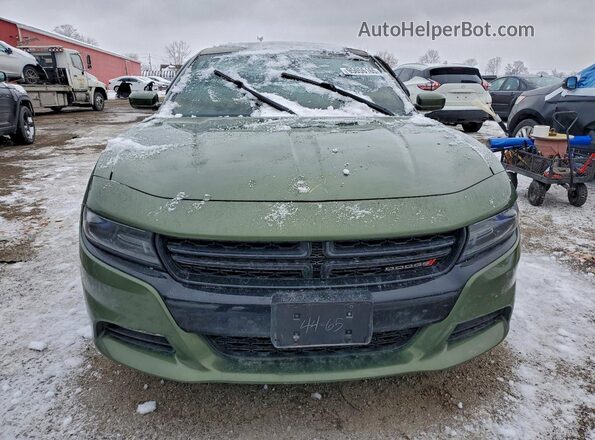 2C3CDXJG2JH244465 2018 DODGE CHARGER Green Դիմացի տեսք