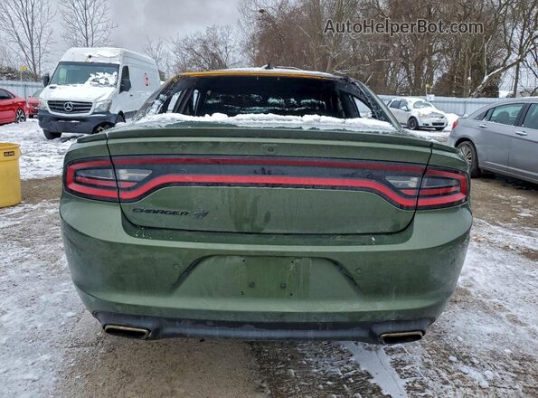 2C3CDXJG2JH244465 2018 DODGE CHARGER Green Հետևի տեսք