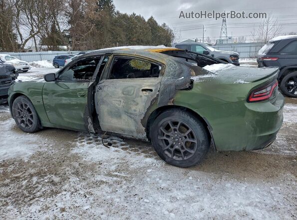 2C3CDXJG2JH244465 2018 DODGE CHARGER Green Հետևի ձախ