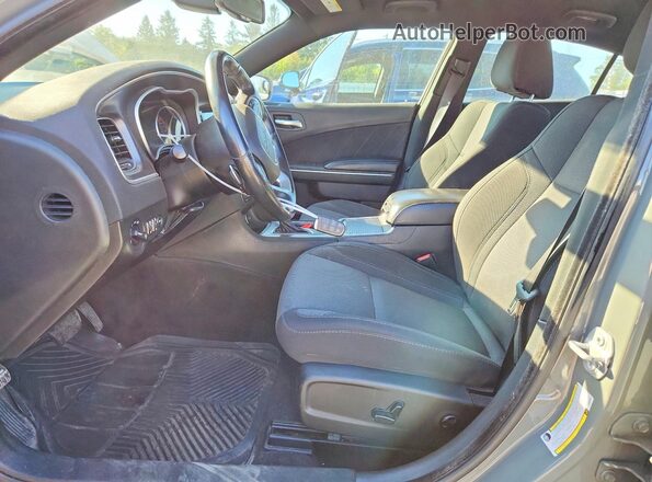 2C3CDXJG2JH256003 2018 DODGE CHARGER Gray წინა სალონის ხედი