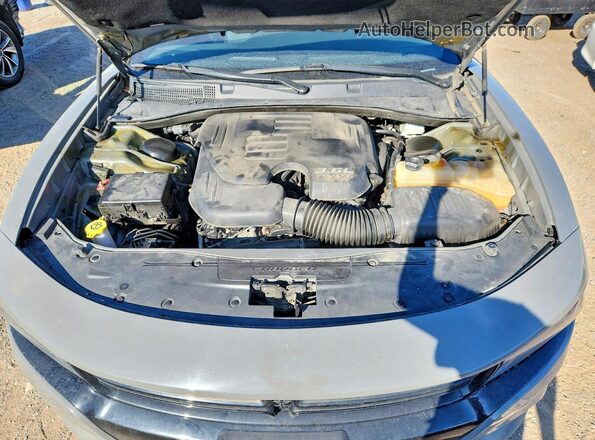 2C3CDXJG2JH256003 2018 DODGE CHARGER Gray უკანა სალონის ხედი