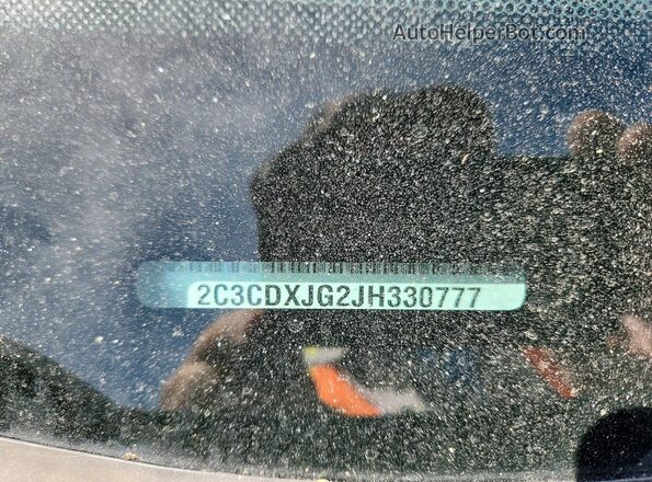 2C3CDXJG2JH330777 2018 DODGE CHARGER Gray VIN sticker view