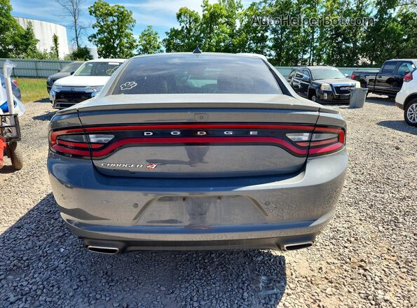 2C3CDXJG2JH330777 2018 DODGE CHARGER Gray Rear view