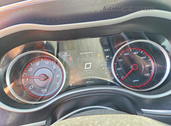 2C3CDXJG2JH330777 2018 DODGE CHARGER Gray Instrument cluster view