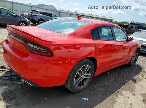 2C3CDXJG2KH659013 2019 DODGE CHARGER Red Задня права чверть