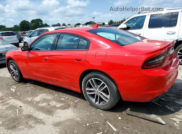 2C3CDXJG2KH659013 2019 DODGE CHARGER Red Задня ліва чверть