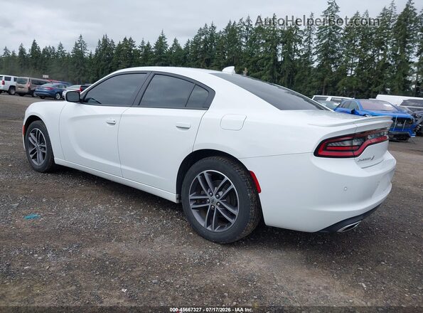 2C3CDXJG2KH668407 2019 DODGE CHARGER White Հետևի ձախ