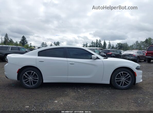 2C3CDXJG2KH668407 2019 DODGE CHARGER White Սալոնի հետևի տեսք