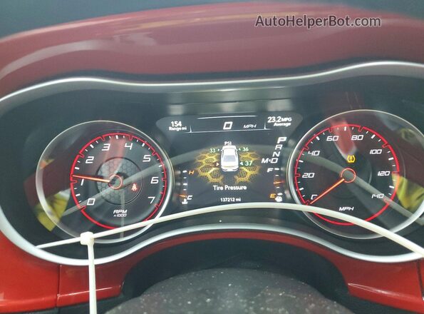 2C3CDXJG3GH144481 2016 DODGE CHARGER White Widok zestawu wskaźników
