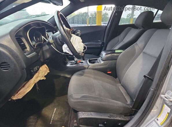 2C3CDXJG3GH293683 2016 DODGE CHARGER Серый Вид салона спереди