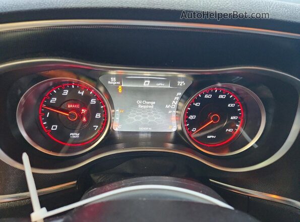 2C3CDXJG3GH293683 2016 DODGE CHARGER Серый Вид щитка приборов