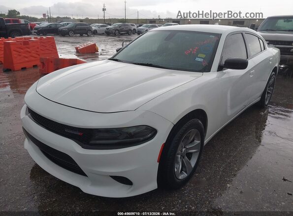 2C3CDXJG3KH710678 2019 DODGE CHARGER White Передня ліва чверть