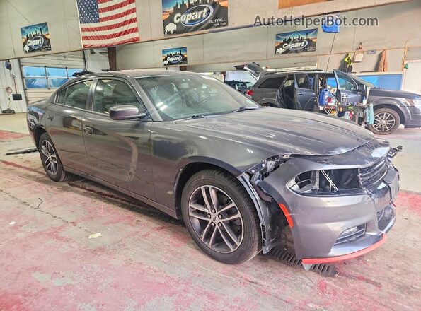 2C3CDXJG3KH749822 2019 DODGE CHARGER Gray Vista interior delantera