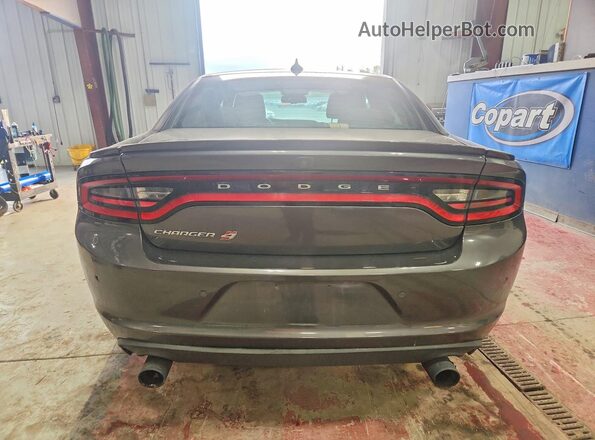 2C3CDXJG3KH749822 2019 DODGE CHARGER Gray Vista interior trasera