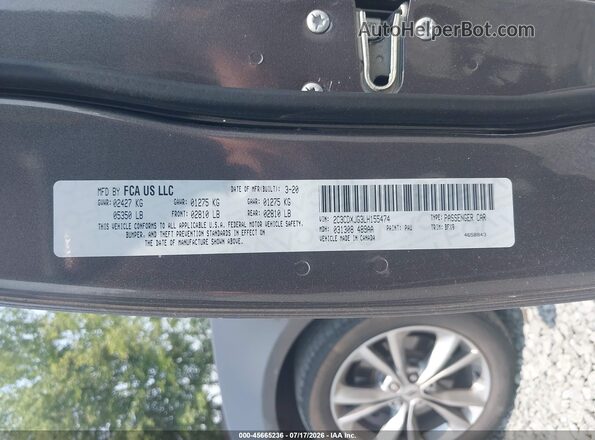 2C3CDXJG3LH155474 2020 DODGE CHARGER Black Widok komory silnika