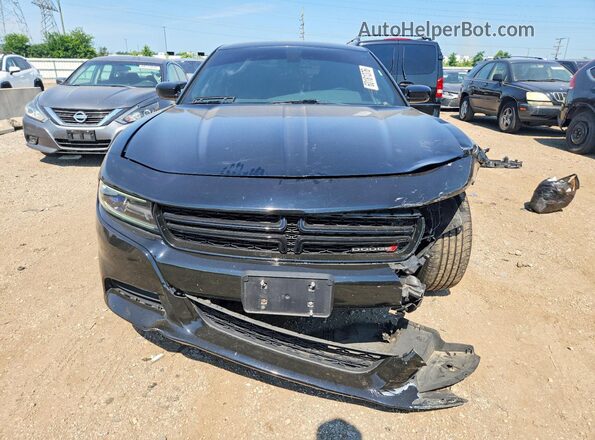 2C3CDXJG4JH230972 2018 DODGE CHARGER Black Widok z przodu