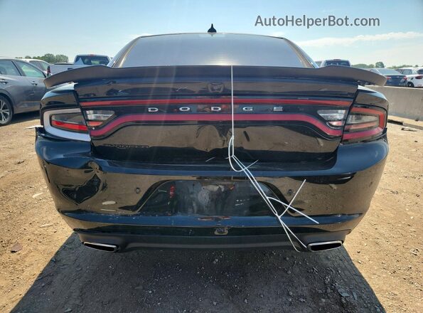 2C3CDXJG4JH230972 2018 DODGE CHARGER Black Widok z tyłu