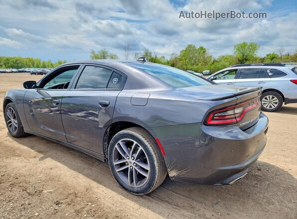 2C3CDXJG4KH756214 2019 DODGE CHARGER Gray Trasero izquierdo