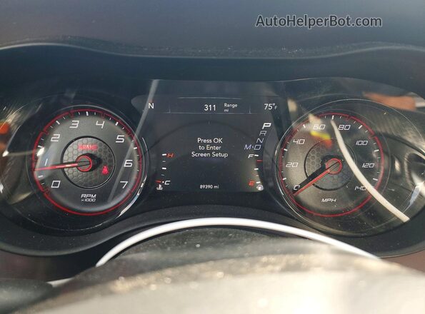 2C3CDXJG4MH679766 2021 DODGE CHARGER Red Вид щитка приладів