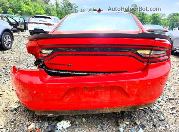 2C3CDXJG4MH679766 2021 DODGE CHARGER Red Вид ззаду