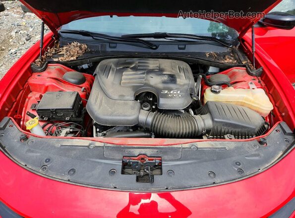 2C3CDXJG4MH679766 2021 DODGE CHARGER Red Вид задньої частини салону