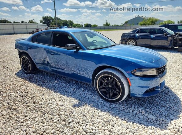 2C3CDXJG4PH565383 2023 DODGE CHARGER Синий Передняя правая четверть