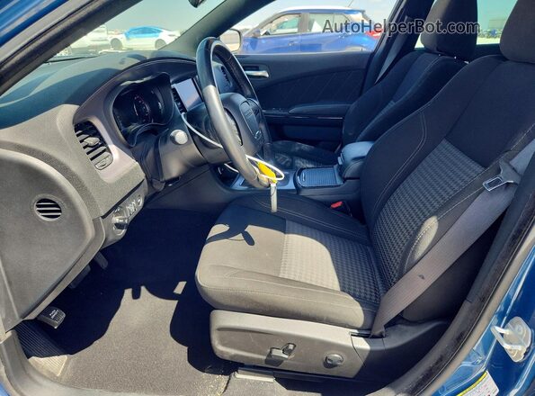 2C3CDXJG4PH565383 2023 DODGE CHARGER Синий Вид салона спереди