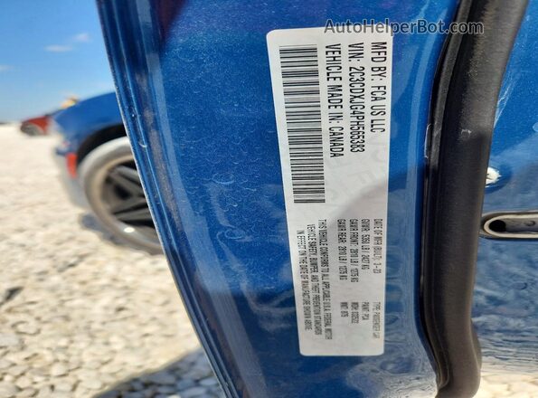 2C3CDXJG4PH565383 2023 DODGE CHARGER Синий Вид наклейки с VIN-кодом