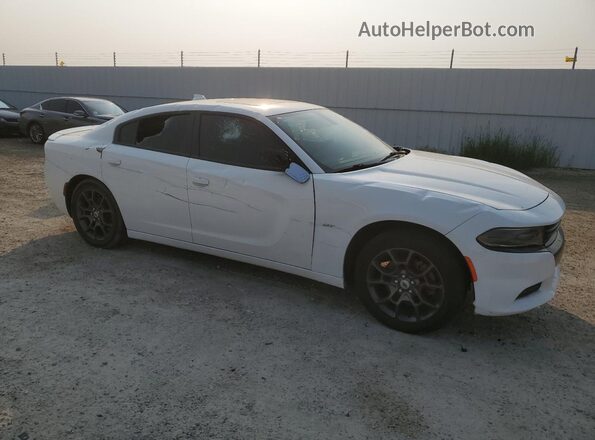 2C3CDXJG5JH194449 2018 DODGE CHARGER Белый Передняя правая четверть